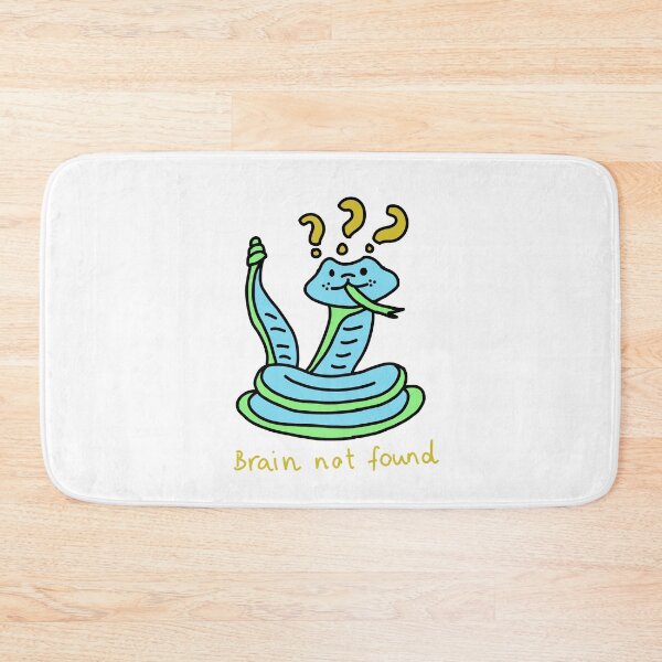 Item preview, Brain Not Found Funny Snake Cartoon Design designed and sold by Baby-Care.