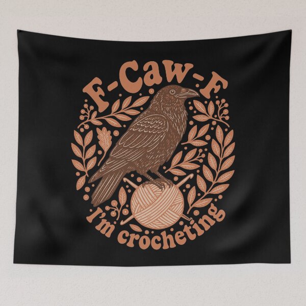Item preview, Funny Crochet Lover F Caw F Im Crocheting Yarn designed and sold by LuminOrb.