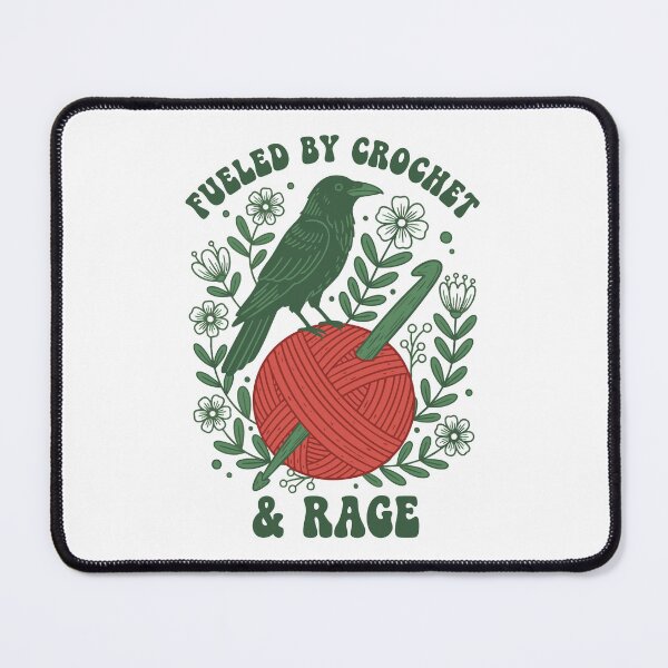 Item preview, Fueled By Crochet And Rage Funny Crochet Lover designed and sold by LuminOrb.