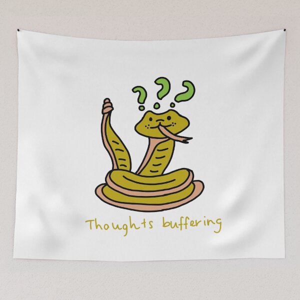 Item preview, Thoughts Buffering Funny Snake Cartoon Design designed and sold by Baby-Care.