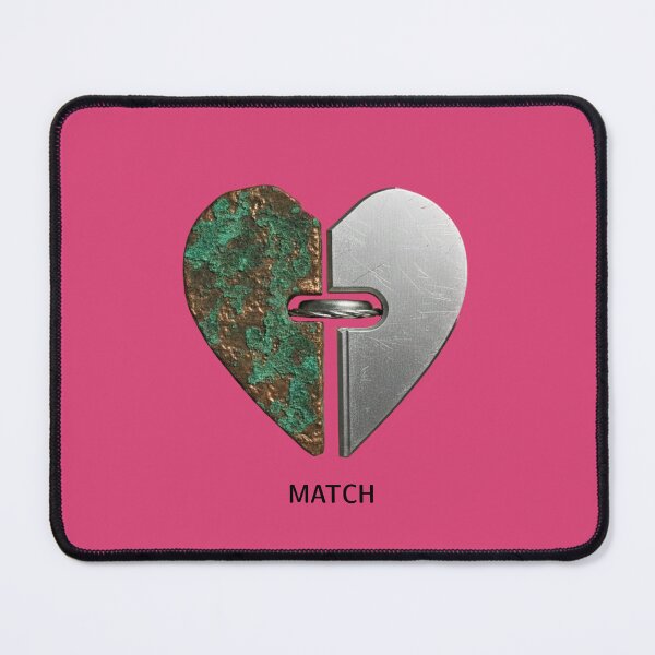 Item preview, MATCH - Steel and Rust Heart (White Background) designed and sold by MaxNitrofoska.