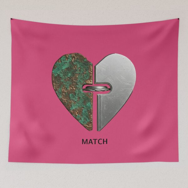 Item preview, MATCH - Steel and Rust Heart (White Background) designed and sold by MaxNitrofoska.