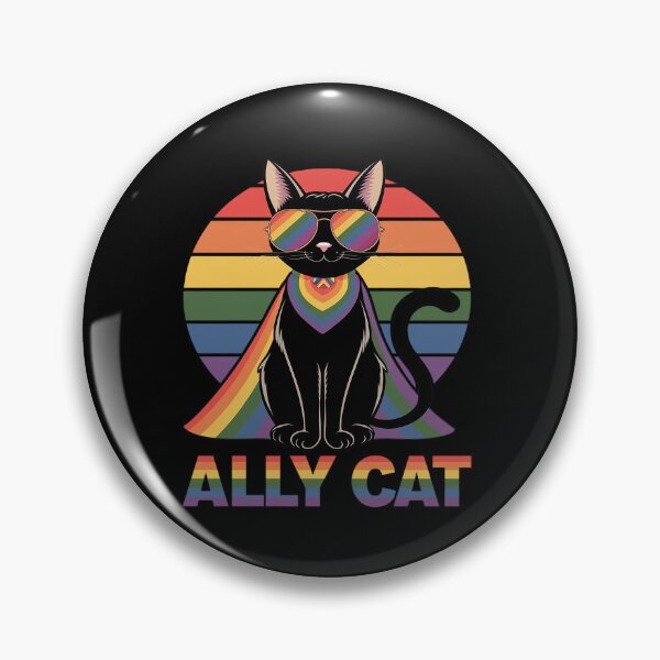 Item preview, LGBT Ally Cat Be Kind Gay Rainbow LGBTQ Flag Gay Pride  designed and sold by angolinnArt.