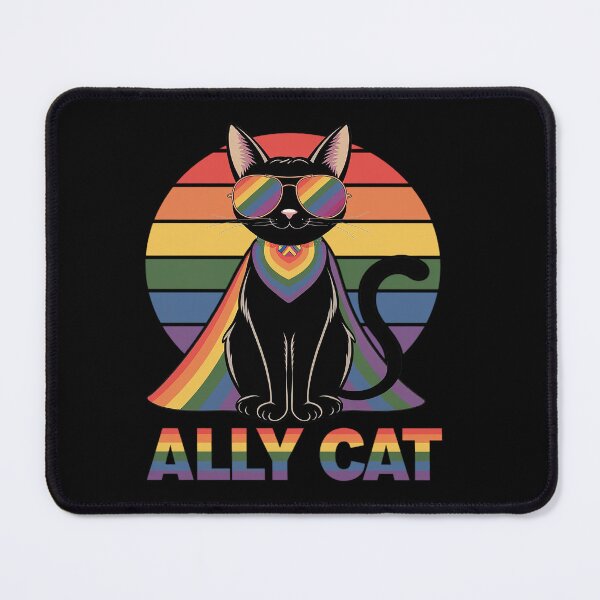 Item preview, LGBT Ally Cat Be Kind Gay Rainbow LGBTQ Flag Gay Pride  designed and sold by angolinnArt.