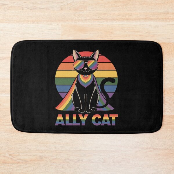 Item preview, LGBT Ally Cat Be Kind Gay Rainbow LGBTQ Flag Gay Pride  designed and sold by angolinnArt.