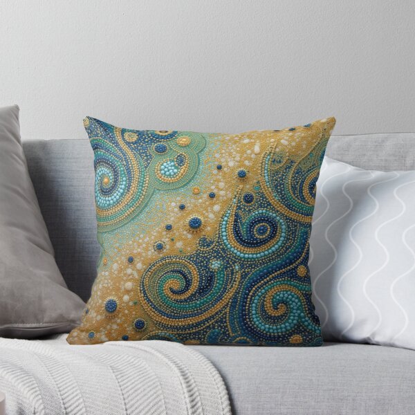 Item preview, Aboriginal Inspired Dot Art - With The Waves and Sand designed and sold by GrinGalore.