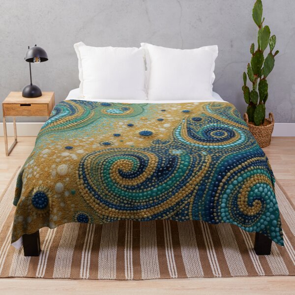 Item preview, Aboriginal Inspired Dot Art - With The Waves and Sand designed and sold by GrinGalore.