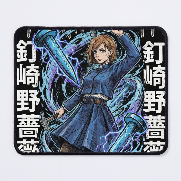 Item preview, Confident Brunette Sorceress Hammer Nails Straw Doll Resonance Fighter Inspired by Dark Anime Manga Fan Art Aesthetic designed and sold by Senpaiwaves.