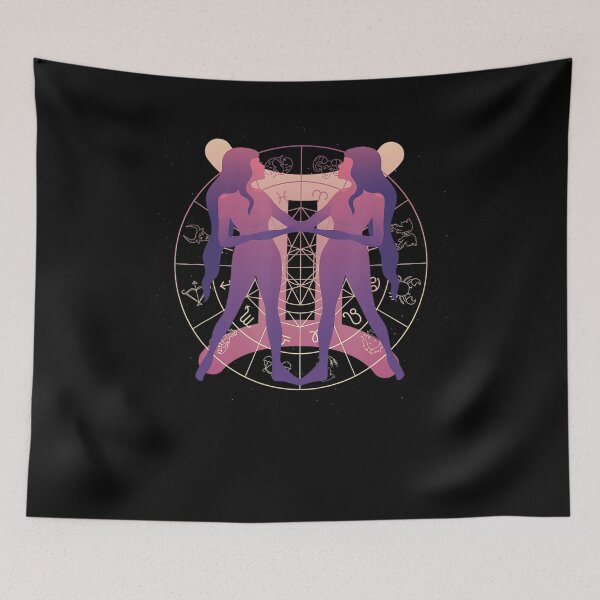 Item preview, Abstract Symmetric Human Figure Spiritual Line Art designed and sold by JeanAFalcone.