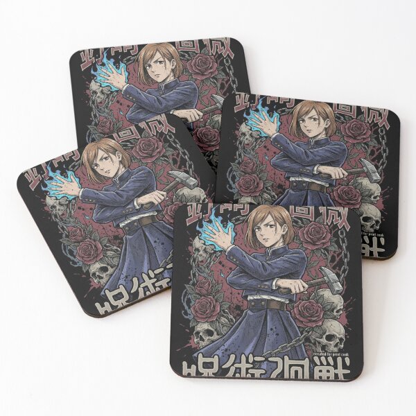 Item preview, Confident Brunette Sorceress Hammer Nails Straw Doll Resonance Fighter Inspired by Dark Anime Manga Fan Art Aesthetic designed and sold by Senpaiwaves.