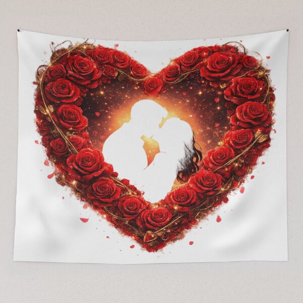 Item preview, Modern Romantic Couple Shape – Valentine Love Aesthetic Art designed and sold by Combat Skies.