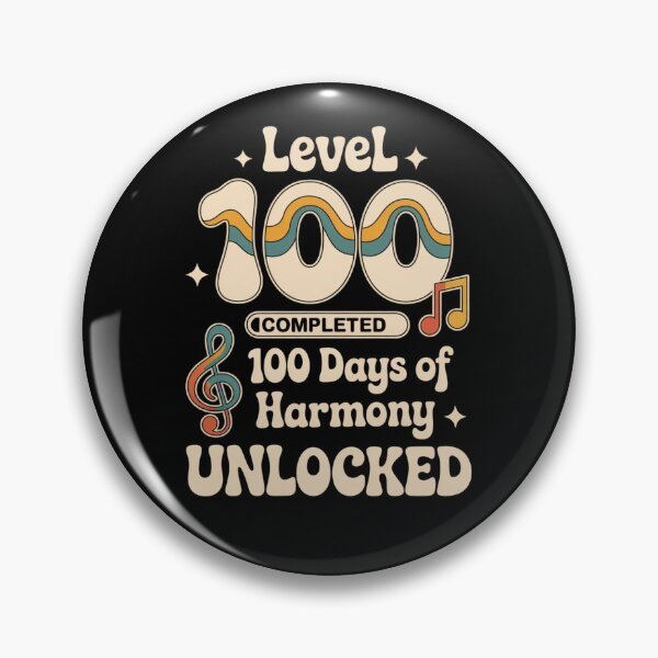 Artikelvorschau, Level 100 Tage der Harmonie freigeschaltet – Lehrer am 100. Tag entworfen und verkauft von ViralVector.