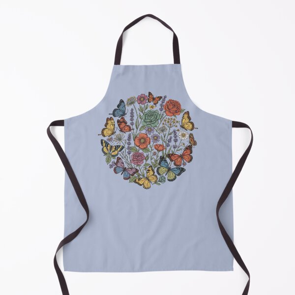 Item preview, Vintage Botanical Butterfly Garden Circle designed and sold by BirdsnStuff.
