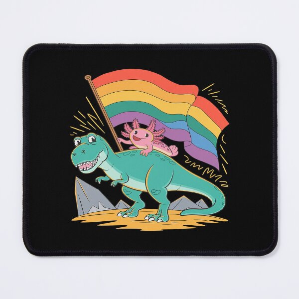 Item preview, Pride Month LGBTQ Stuff & LGBT  Men Women Dinosaur Axolotl Gay Pride Rainbow Flag Lesbian Proud Ally  designed and sold by joyouartArt.