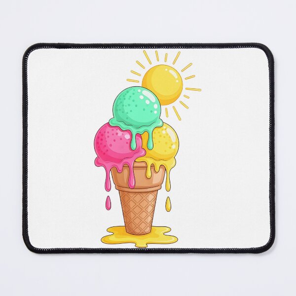 Item preview, Ice cream cone with three scoops designed and sold by Uglyandcute.