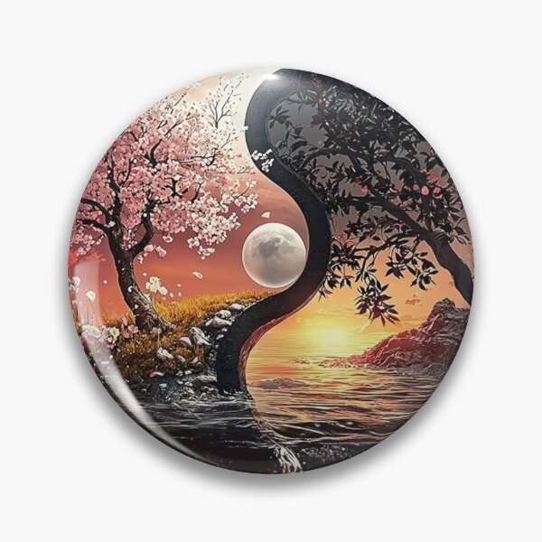 Item preview, Yin Yang Tree of Balance – Sakura and Dark Forest designed and sold by AmetistLight.