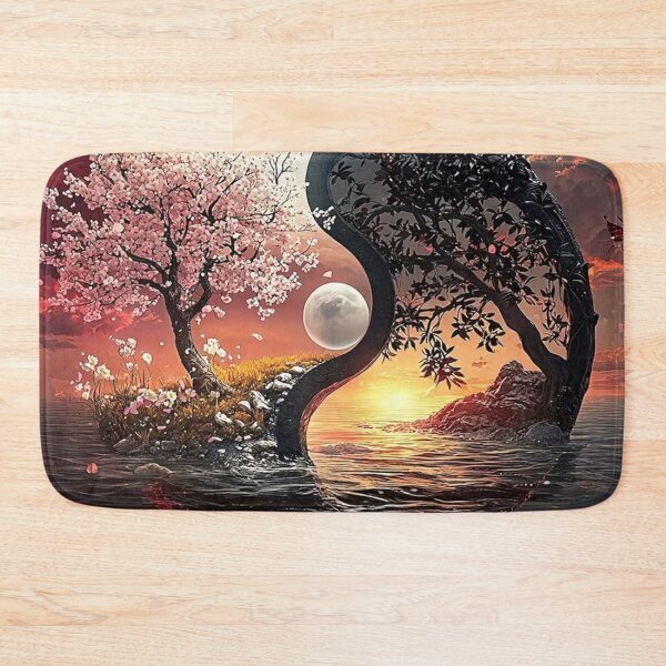 Item preview, Yin Yang Tree of Balance – Sakura and Dark Forest designed and sold by AmetistLight.