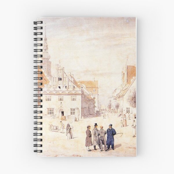Item preview, The Marketplace of Greifswald with the Family Friedrich (c. 1818) – Caspar David Friedrich designed and sold by Art Outlaws.