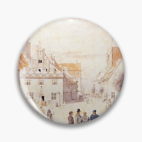 Item preview, The Marketplace of Greifswald with the Family Friedrich (c. 1818) – Caspar David Friedrich designed and sold by Art Outlaws.