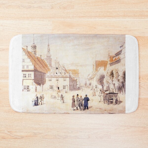 Item preview, The Marketplace of Greifswald with the Family Friedrich (c. 1818) – Caspar David Friedrich designed and sold by Art Outlaws.