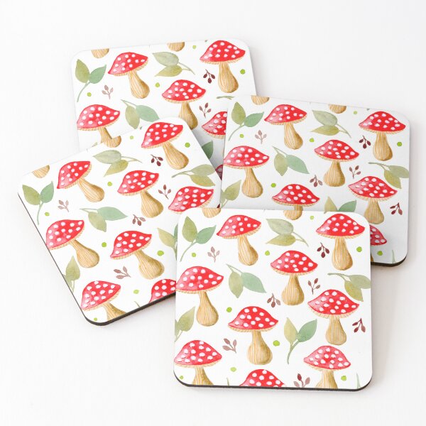 Item preview, Enchanted Forest – Watercolor Mushrooms | Poetic and Natural Botanical Motif designed and sold by carolelegeips.