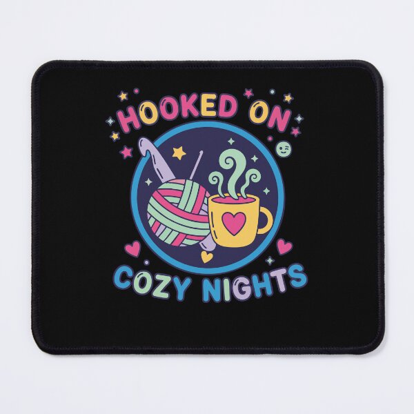 Item preview, Hooked On Cozy Nights Crochet Lover Funny designed and sold by LuminOrb.