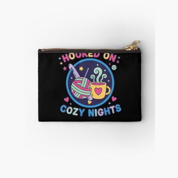 Item preview, Hooked On Cozy Nights Crochet Lover Funny designed and sold by LuminOrb.
