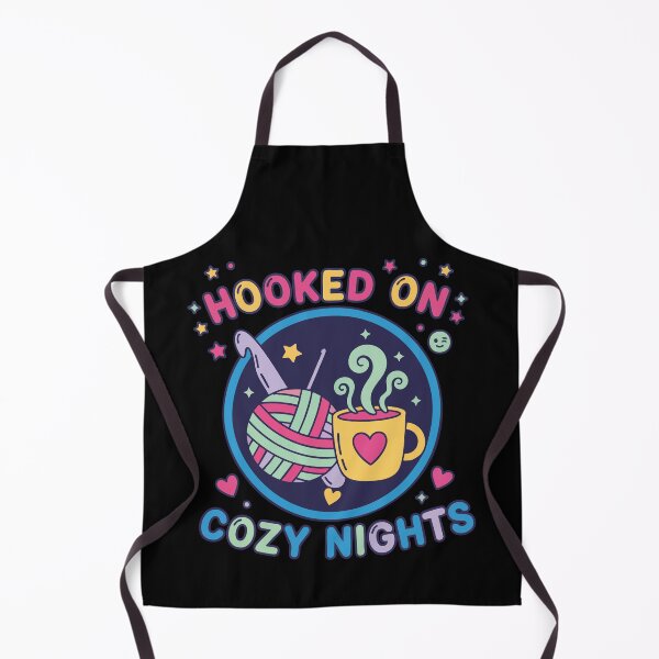 Item preview, Hooked On Cozy Nights Crochet Lover Funny designed and sold by LuminOrb.