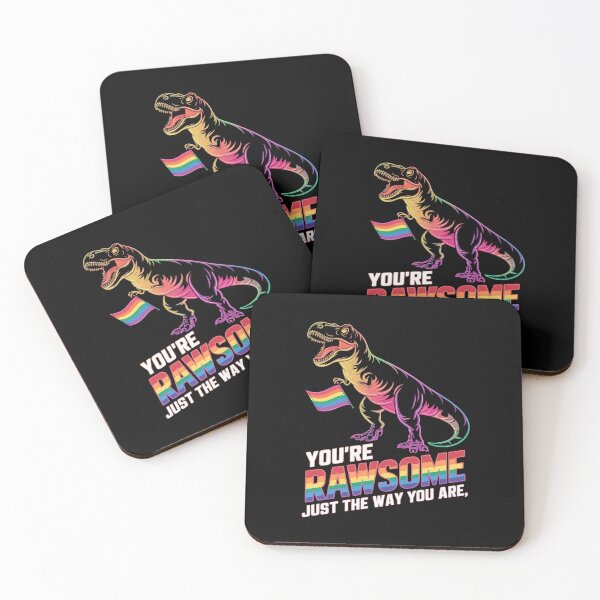 Item preview, LGBT Dinosaur Rainbow Pride Flag Rawrsome Gay Pride Month  designed and sold by angolinnArt.