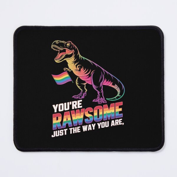 Item preview, LGBT Dinosaur Rainbow Pride Flag Rawrsome Gay Pride Month  designed and sold by angolinnArt.