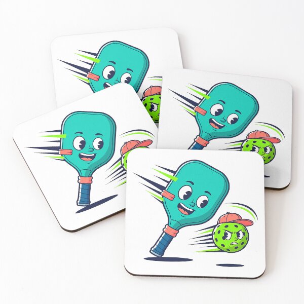 Artikelvorschau, Vintage Pickleball-Schläger mit lustiger Maskottchenfigur entworfen und verkauft von SholoStudio.