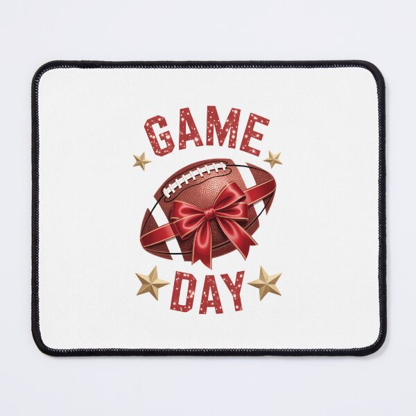 Item preview, Game Day Football Season Football Mama Girl Red Gold Vibes designed and sold by FaithAbbott.