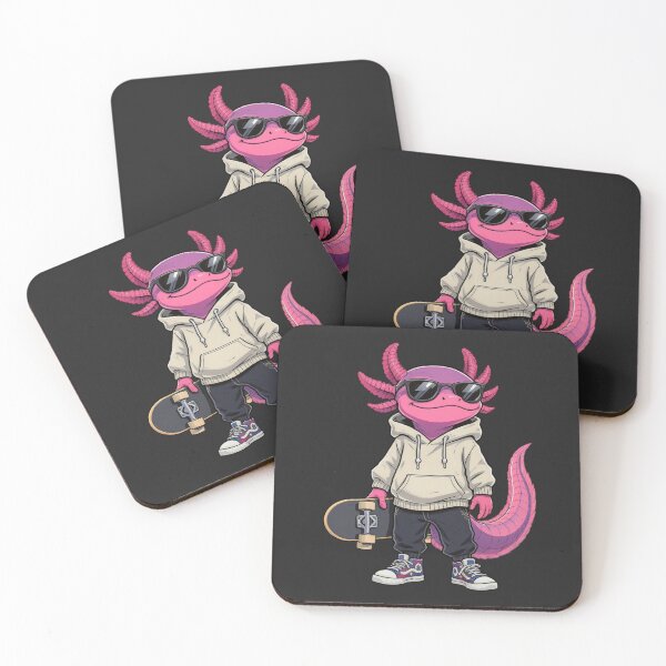 Item preview, Skater Axolotl – Effortless Cool Streetwear Illustration designed and sold by ColorSplash123.