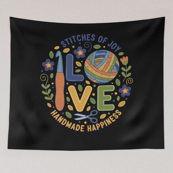 Item preview, Crocheting Stitches Of Joy Love Handmade Happiness designed and sold by LuminOrb.