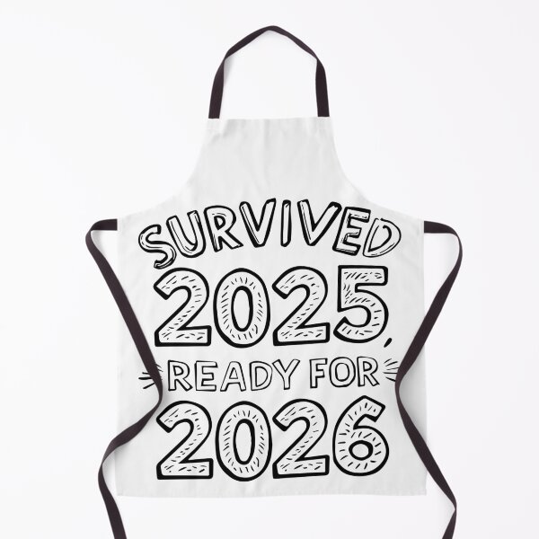 Item preview, Survived 2025 Ready for 2026 Typography Design designed and sold by DavidTeeStudio.