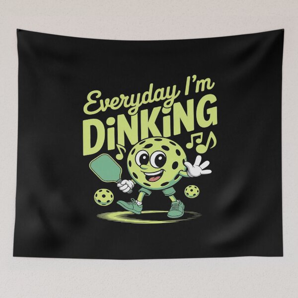 Item preview, Everyday I'm Dinking Pickleball Neon Cursive designed and sold by Slwankol.