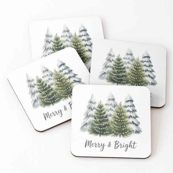Item preview, Merry and Bright Christmas Tree Merry Christmas Trees, Holiday Christmas designed and sold by FaithAbbott.