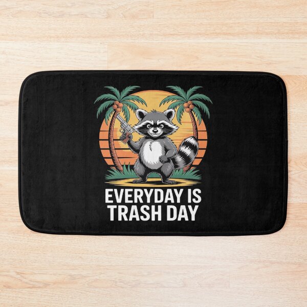 Item preview, Everyday is Trash Day Retro Sunset Raccoon Trash Panda designed and sold by Slwankol.