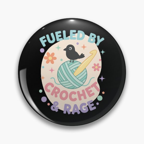 Item preview, Funny Crochet Lover Fueled By Crochet And Rage designed and sold by LuminOrb.