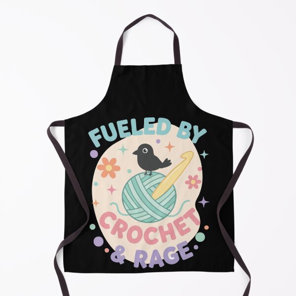 Item preview, Funny Crochet Lover Fueled By Crochet And Rage designed and sold by LuminOrb.
