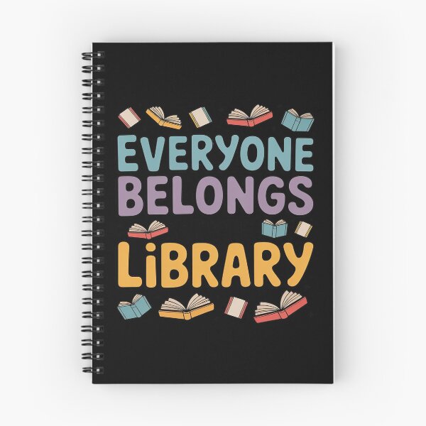 Item preview, Everyone Belongs At The Library Funny Nerd Bookworm designed and sold by Slwankol.