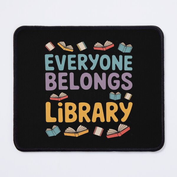 Item preview, Everyone Belongs At The Library Funny Nerd Bookworm designed and sold by Slwankol.