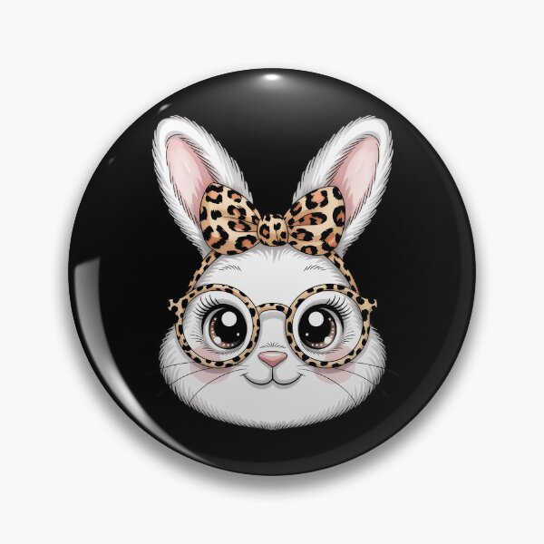 Item preview, Bunny Face Leopard Glasses Headband Happy Easter Day designed and sold by FaithAbbott.