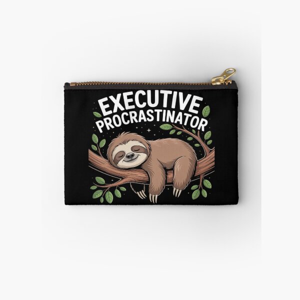 Item preview, Executive Procrastinator Funny Jokes sloth executive designed and sold by Slwankol.