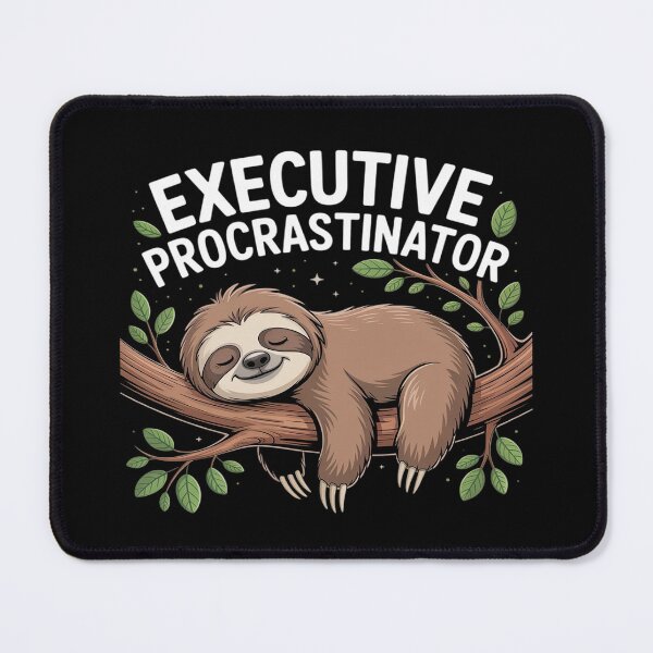 Item preview, Executive Procrastinator Funny Jokes sloth executive designed and sold by Slwankol.