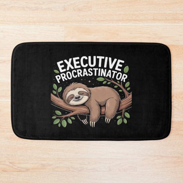 Item preview, Executive Procrastinator Funny Jokes sloth executive designed and sold by Slwankol.