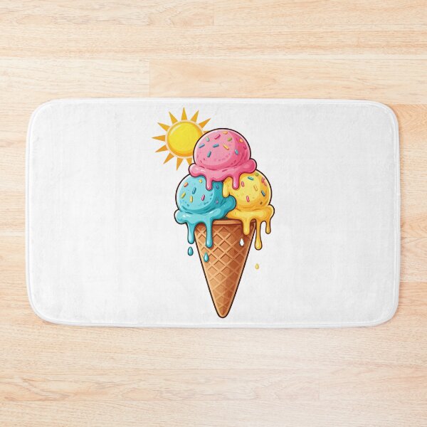 Item preview, Ice cream cone with three scoops designed and sold by Uglyandcute.