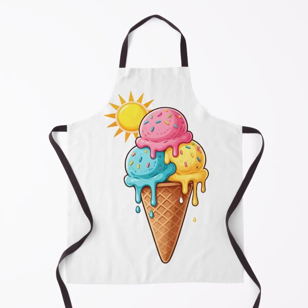 Item preview, Ice cream cone with three scoops designed and sold by Uglyandcute.