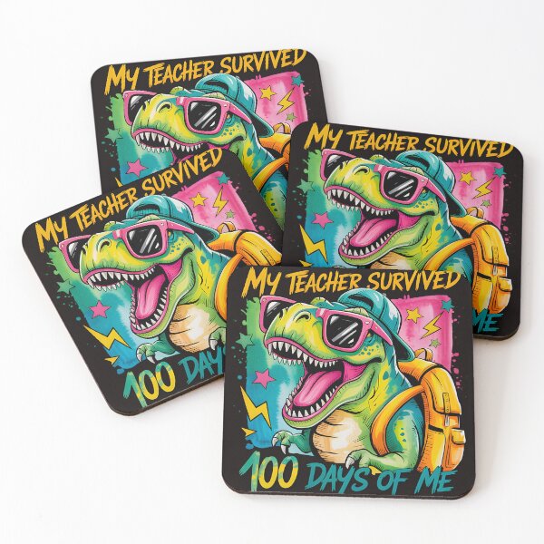 Item preview, My Teacher Survived – Funny Dino School Design designed and sold by zbigniewcz.