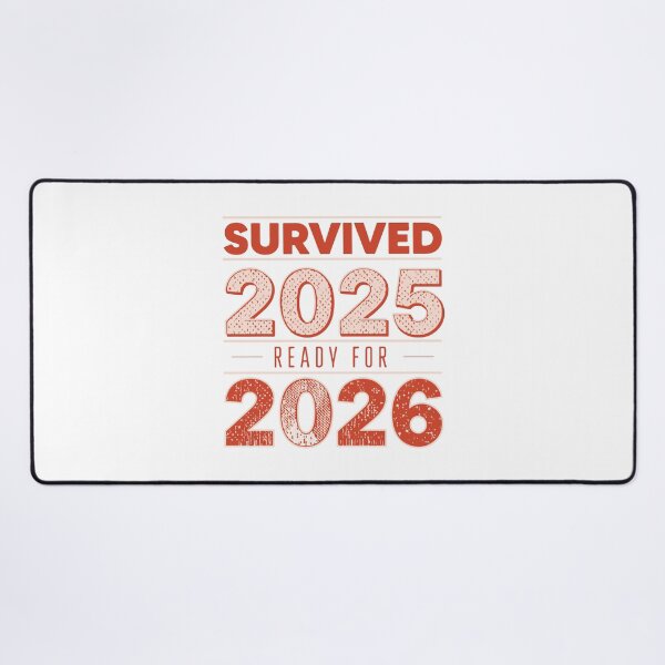 Item preview, Survived 2025 Ready for 2026 Vintage Typography designed and sold by DavidTeeStudio.